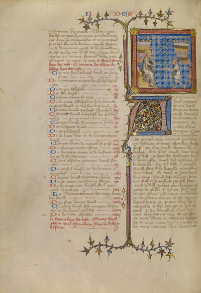 Saul før Samuel af Master of Jean de Mandeville