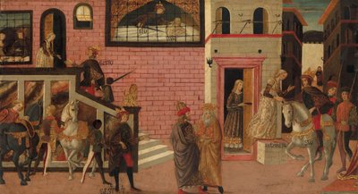 The Rape of Lucretia, slutningen af det 15.-begyndelsen af det 16. århundrede. af Master of Marradi
