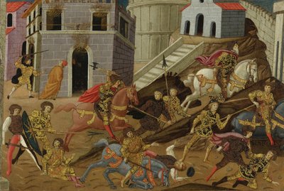 Fordrivelsen af Tarquin og hans familie fra Rom af Master of Marradi