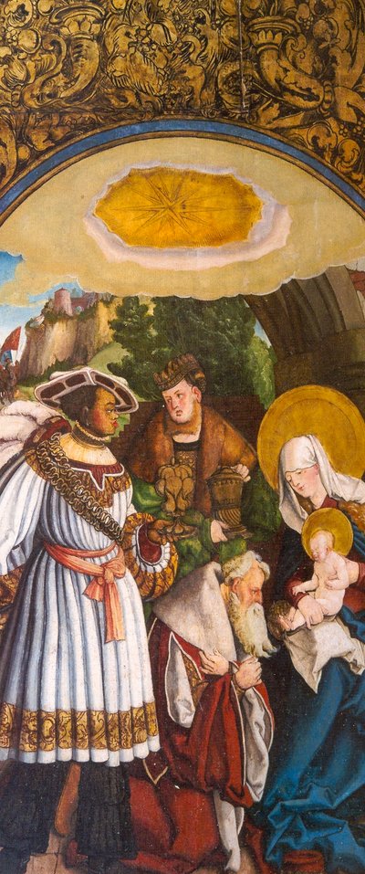 Tysk: De hellige tre kongers tilbedelse af Master of Messkirch