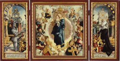 Wildenstein-altertavlen åben af Master of Messkirch