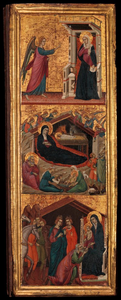 Hellige og scener fra Jomfruens liv, ca. 1320. af Master of Monte Oliveto