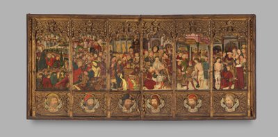 Altertavle-retablo med scener fra passionen, anden halvdel af 1400-tallet. af Master of Morata