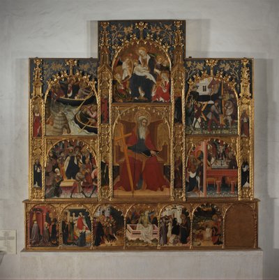 Retabel med scener fra Sankt Andreas liv, ca. 1420-30. af Master of Roussillon