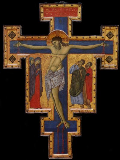 Krucifiks, ca. 1260-1270 af Master of Saint Francis,