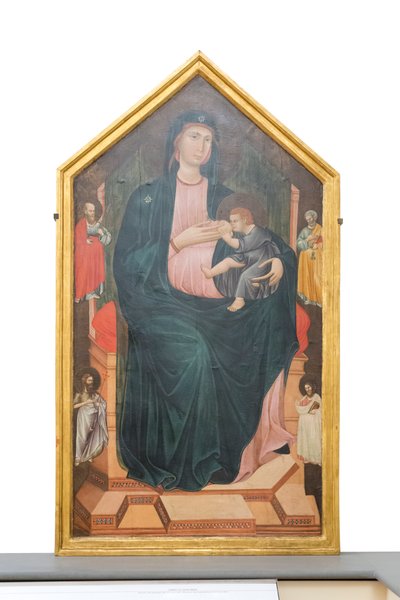 Madonna og barn med helgener, ca. 1300 (panel) af Master of San Gaggio