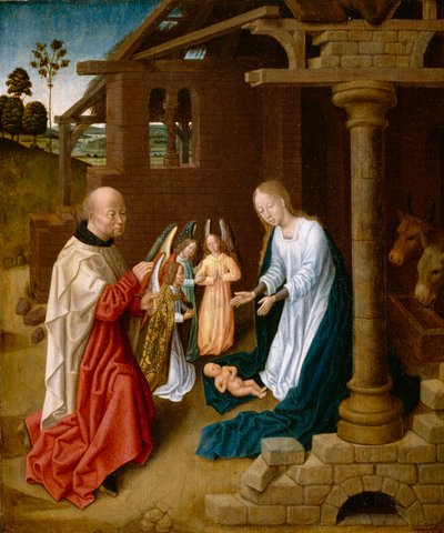 Tilbedelse af Jesusbarnet af Master of San Ildefonso