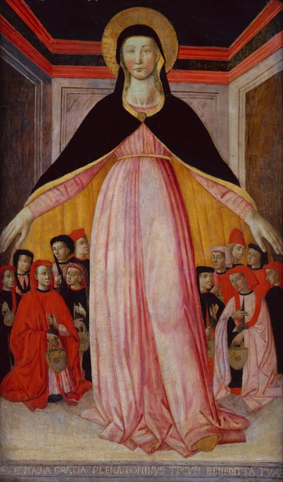 Madonna of Mercy af Master of San Miniato