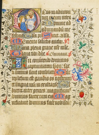 Indledende D: Præsentationen i templet af Master of Sir John Fastolf