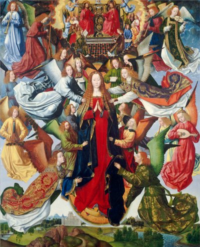 Maria, himlens dronning, ca. 1485-1500 af Master of The Legend of St. Lucy