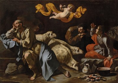 Bebudelsen til hyrderne af Master of the Annunciation to the Shepherds
