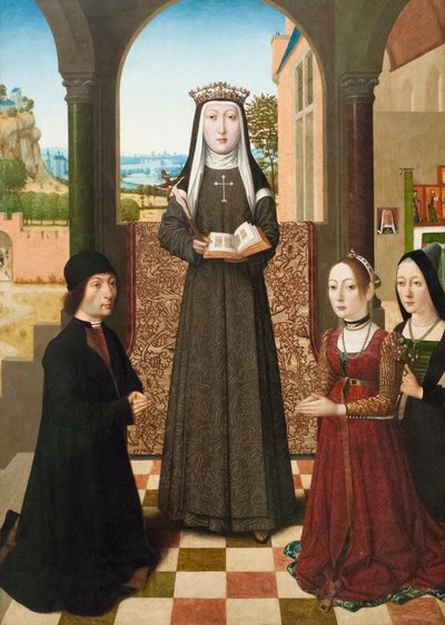 Saint Catherine of Bologna, omkring 1510 af Master of the Baroncelli Portraits