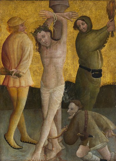 Flagelationen, ca. 1400. af Master of the Berswordt Altar