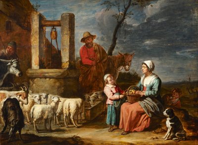Bondefamilie ved en brønd af Master of the Béguins