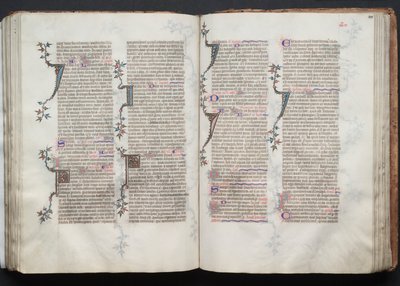 The Gotha Missal: Fol. 101r, Tekst, ca. 1375. af Master of the Boqueteaux