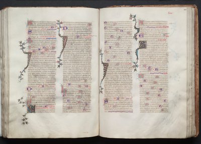 The Gotha Missal: Fol. 105r, Tekst, ca. 1375. af Master of the Boqueteaux