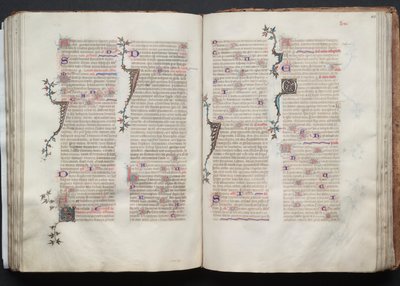 The Gotha Missal: Fol. 106r, Tekst, ca. 1375. af Master of the Boqueteaux