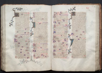The Gotha Missal: Fol. 109r, Tekst, ca. 1375. af Master of the Boqueteaux