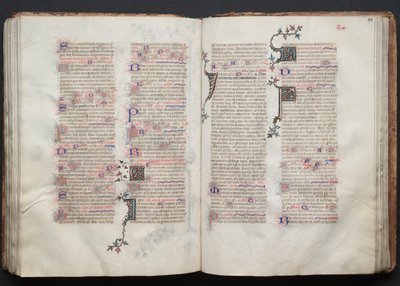 The Gotha Missal: Fol. 111r, Tekst, ca. 1375. af Master of the Boqueteaux