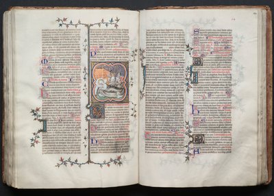 The Gotha Missal: Fol. 114r, Tekst, ca. 1375. af Master of the Boqueteaux
