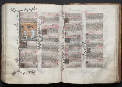 The Gotha Missal: Fol. 117r, Tekst, ca. 1375. af Master of the Boqueteaux