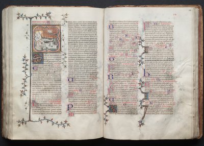 The Gotha Missal: Fol. 123r, Tekst, ca. 1375. af Master of the Boqueteaux
