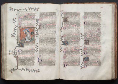 The Gotha Missal: Fol. 125r, Tekst, ca. 1375. af Master of the Boqueteaux
