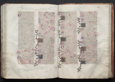 The Gotha Missal: Fol. 128r, Tekst, ca. 1375. af Master of the Boqueteaux