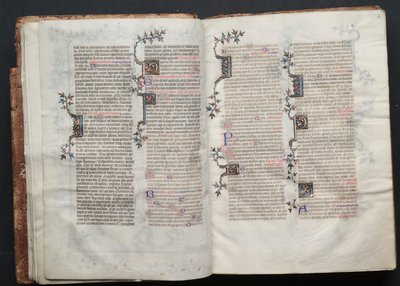 The Gotha Missal: Fol. 12r, Tekst , ca. 1375. af Master of the Boqueteaux