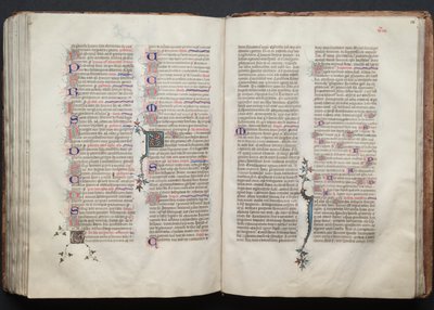 The Gotha Missal: Fol. 136r, Tekst, ca. 1375. af Master of the Boqueteaux