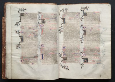 The Gotha Missal: Fol. 13r, Tekst , ca. 1375. af Master of the Boqueteaux