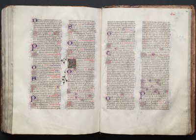 The Gotha Missal: Fol. 140r, Tekst, ca. 1375. af Master of the Boqueteaux