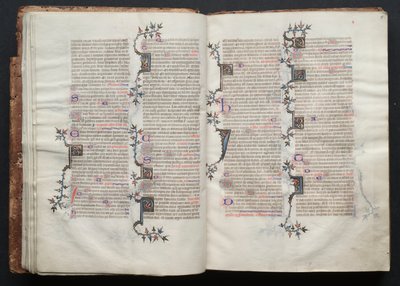 The Gotha Missal: Fol. 15r, Tekst , ca. 1375. af Master of the Boqueteaux
