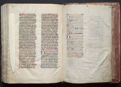 The Gotha Missal: Fol. 164r, Tekst, ca. 1375. af Master of the Boqueteaux