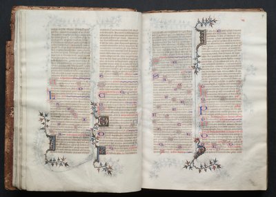 The Gotha Missal: Fol. 17r, Tekst, ca. 1375. af Master of the Boqueteaux