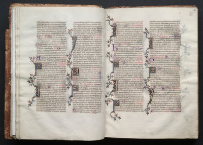 The Gotha Missal: Fol. 20r, Tekst, ca. 1375. af Master of the Boqueteaux