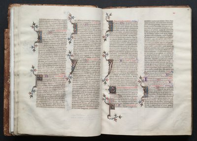 The Gotha Missal: Fol. 23r, Tekst, ca. 1375. af Master of the Boqueteaux