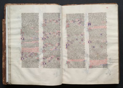 The Gotha Missal: Fol. 23v, tekst, ca. 1375. af Master of the Boqueteaux