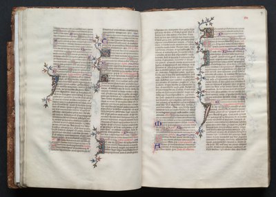 The Gotha Missal: Fol. 26v, tekst, ca. 1375. af Master of the Boqueteaux
