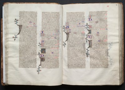 The Gotha Missal: Fol. 33r, Tekst, ca. 1375. af Master of the Boqueteaux