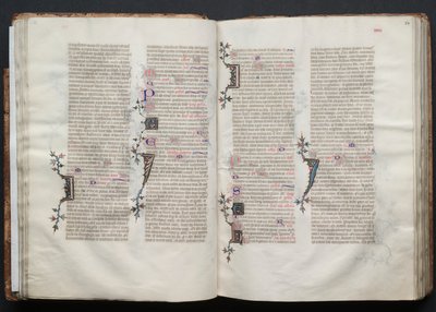 The Gotha Missal: Fol. 34r, Tekst, ca. 1375. af Master of the Boqueteaux