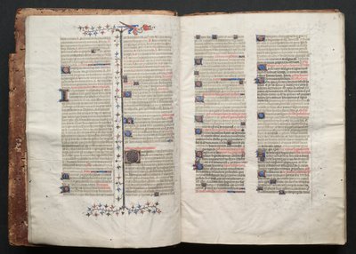 The Gotha Missal: Fol. 3r, tekst , c. 1375. af Master of the Boqueteaux