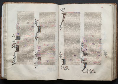 The Gotha Missal: Fol. 41r, Tekst, ca. 1375. af Master of the Boqueteaux