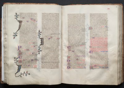 The Gotha Missal: Fol. 43r, Tekst, ca. 1375. af Master of the Boqueteaux