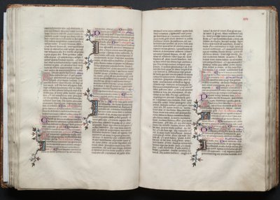 The Gotha Missal: Fol. 46r, Tekst, ca. 1375. af Master of the Boqueteaux