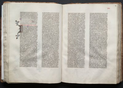 The Gotha Missal: Fol. 46v, tekst, ca. 1375. af Master of the Boqueteaux