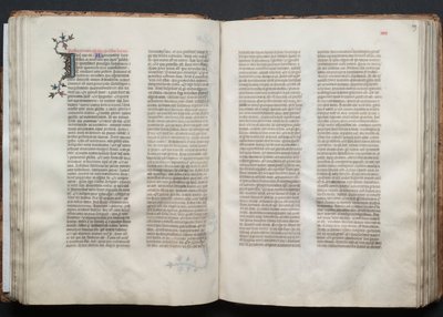 The Gotha Missal: Fol. 49r, Tekst, ca. 1375. af Master of the Boqueteaux