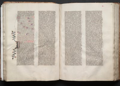 The Gotha Missal: Fol. 52r, Tekst, ca. 1375. af Master of the Boqueteaux