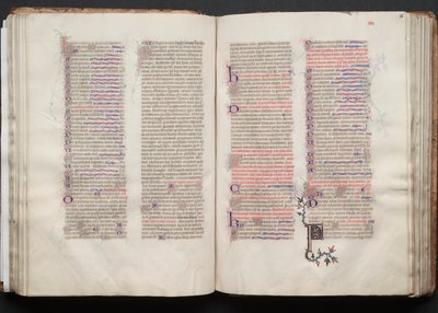The Gotha Missal: Fol. 56r, Tekst, ca. 1375. af Master of the Boqueteaux