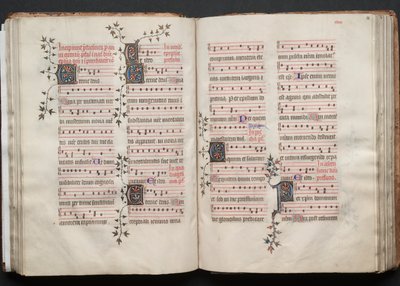 The Gotha Missal: Fol. 58r, Tekst, ca. 1375. af Master of the Boqueteaux